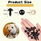 300pcs 10mm Black Plastic Safety Eyes with Washers for Amigurumi & Crochet Crafts